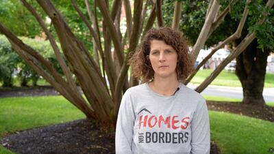 Laura Thompson Osuri, executive director of Homes Not Borders. Nilanjana Gupta / The National