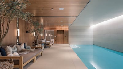 A swimming pool at Chelsea Barracks.