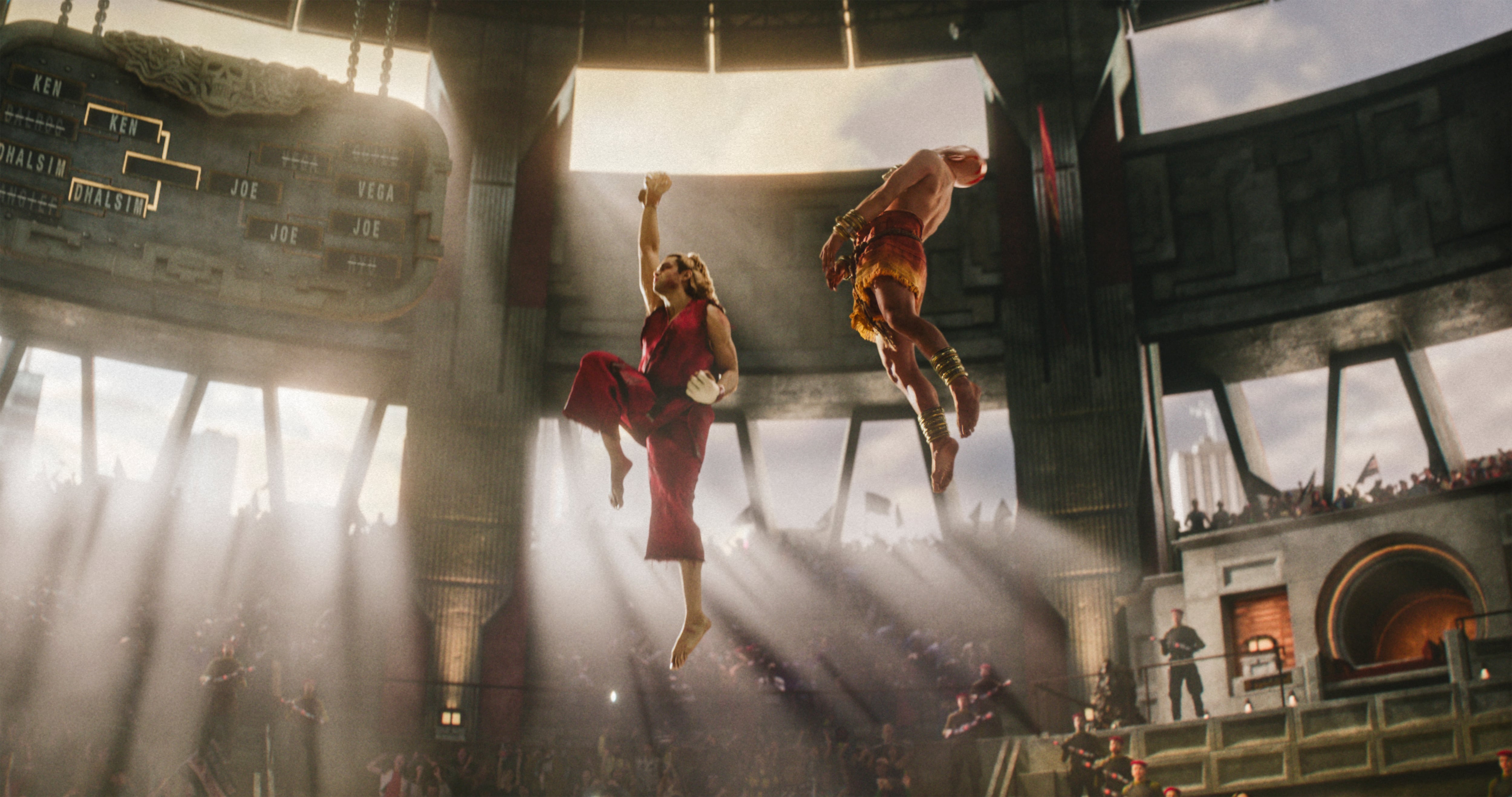 Set in 1993, Street Fighter follows estranged fighters Ryu (Andrew Koji) and Ken Masters (Noah Centineo), who are recruited to enter the World Warrior Tournament. Paramount Pictures
