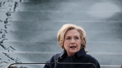 The exhibition includes numerous installations in support of the Woman, Life, Freedom campaign against violence in Iran. Getty Images / AFP