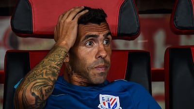 Carlos Tevez's Shanghai Shenhua's stint ended in a flop. Chandan Khanna / AFP