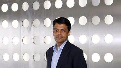 Dr Anil Khurana spreads the innovation message. Mike Young / The National