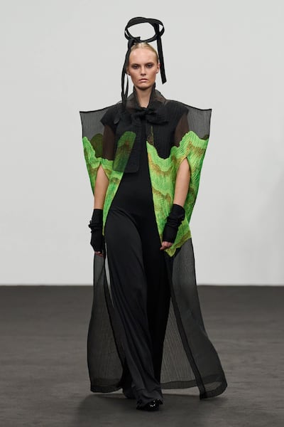 The XD Xenia Design collection at DFW was inspired by the Japanese philosophy of Kintsugi. Photo Dubai Fashion Week