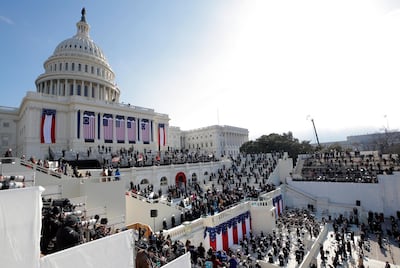 General view during the inauguration of Joe Biden as the 46th President of the United States on the West Front of the US Capitol in Washington. Reuters