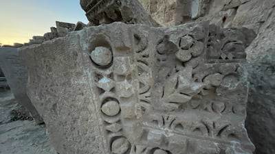 A fragment of the ruins of the theatre