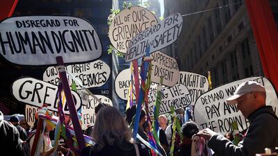Occupy Wall Street protesters in New York City last month. The Occupy movement makes a cameo appearance in Jonathan Lethem’s novel on leftist life, Dissident Gardens. Spencer Platt / Getty Images