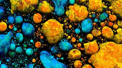 A photo from the Marbelous series by Fabian Oefner. Courtesy Fabian Oefner and Swiss Art Gate UAE