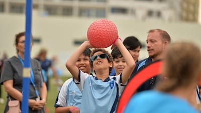 WSO Primary Unified Squad. Photo: Mathew Thomas Gems Wellington Academy Silicon Oasis