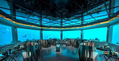 M6M, Ozen's underwater restaurant. Courtesy Ozen by Atmosphere