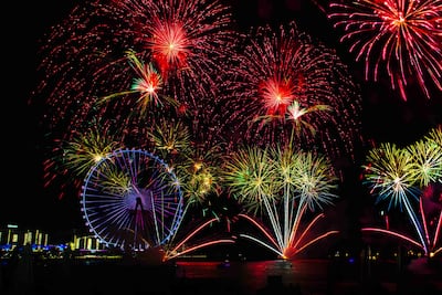 Fireworks will light up the entire beachfront in JBR. Photo: Merex Investment