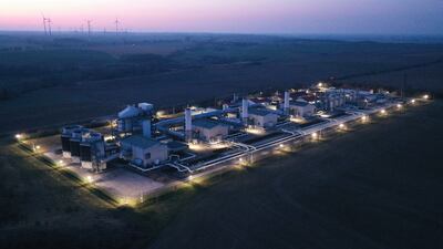 A compressor station for the Jagal natural gas pipeline near Mallnow in Germany, which wants to wean itself off Russian supplies because of the war in Ukraine. Getty Images