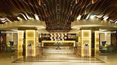 The lobby at the Gulf Court Business Bay. Gulf Hotels Group