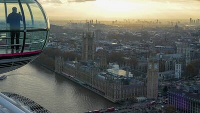 The Palace of Westminster seen across the Thames from the London Eye. Reuters
