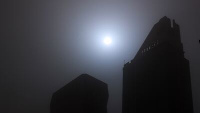 It was a hazy day from the early hours of Sunday.