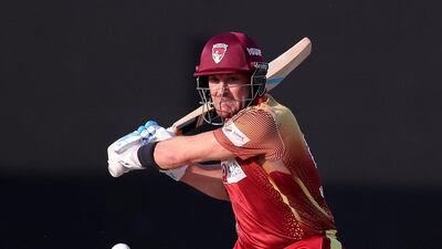 Brendon McCullum of the Kandahar Knights bats during the game between Kandahar Knights and Balkh Legends in the Afghanistan Premier League at Sharjah Cricket Stadium, Sharjah. All Photos by Chris Whiteoak / The National