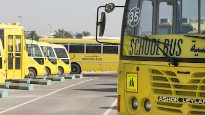 Emirates Transport is one of the partners in the school safety campaign. The company provides more than 2,000 buses in Abu Dhabi. Mona Al Marzooqi / The National