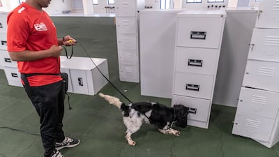 Kevin learns how to sniff out illegal substances