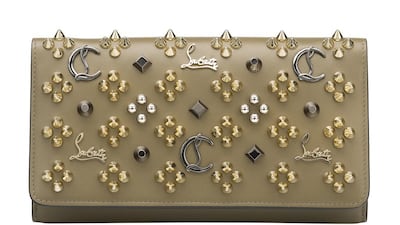 Wallet, Dh2,470, Christian Louboutin. Courtesy Christian Louboutin