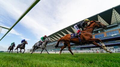 Frankie Dettori wins the Group 1 Gold Cup on-board Stradivarius at Royal Ascot. Reuters