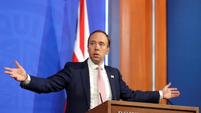 Health Secretary Matt Hancock suggested the UK would not rush to open its borders. Getty Images