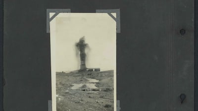 First oil gusher at Baba Gurgur in Kirkuk, Iraq. 1927