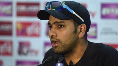 Rohit Sharma adresses the media ahead of India's second ODI against Bangladesh. Munir uz Zaman / AFP / June 20, 2015