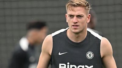 Liam Delap in training with new club Chelsea. Picture: Chelsea FC