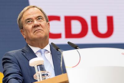 CDU candidate Armin Laschet led the party to the worst general election result in its history. Photo: Getty