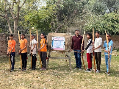 Sunil Jaglan, 37, a father of two young girls, wanted to encourage women to talk about openly about their periods with their fathers and brothers. He launched the Period Chart campaign in Haryana's Nuh district in November 2020. Taniya Dutta for The National