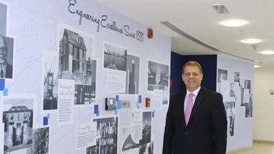 Wael Allan, the chief executive of Drake & Scull, hopes for the company to start moving towards cash-positive. Jeffrey E Biteng / The National