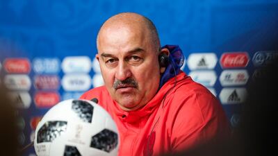 Russia manager Stanislav Cherchesov is confident his side will get the better of Egypt. Georgi Licovski / EPA