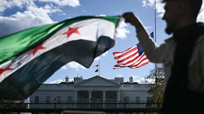 Monday's meeting in the Oval Office was the first time that a Syrian head of state visited the White House. AFP