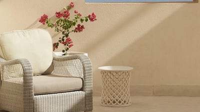 The suite balcony at Waldorf Astoria Ras Al Khaimah offers a view of the sea. Courtesy Waldorf Astoria Hotels & Resorts