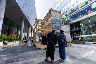 The Chatai installation doubles as the site of tea ceremonies. Chris Whiteoak / The National