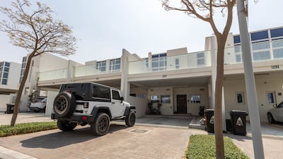 Outside Benjamin Owen's home in Damac Hills 2.