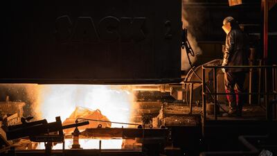 A steel plant in Germany, which supplies the US / Getty