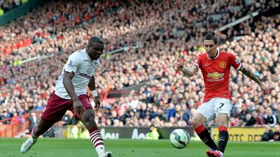 The midfielder Angel Di Maria can be the big-match player Manchester United will need heading into games against many top teams in the final stretch. Peter Powell / EPA