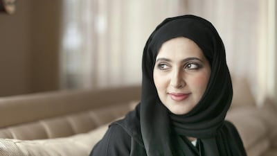 Aisha Al Mazrou, managing partner at Tamim Chartered Accountants, at her home in Sharjah. Reem Mohammed / The National