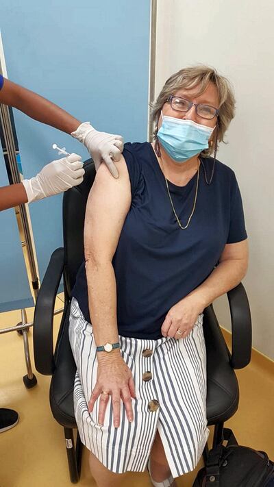 Carolyn Belsey Morton, 74, says getting the vaccine was the best Christmas present she could have hoped for. Courtesy: Carolyn Morton