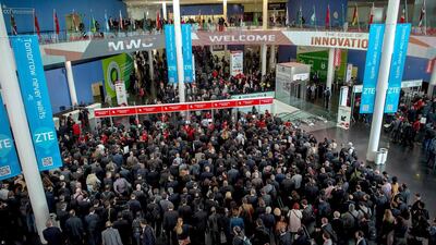 A record 90,000-plus visitors are expected to arrive at the Mobile World Congress in Barcelona. David Ramos / Getty Images