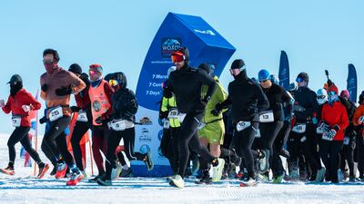 One leg of the challenge took place in Antarctica