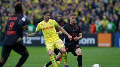 Emiliano Sala in action for FC Nantes against OGC Nice in 2017. Reuters