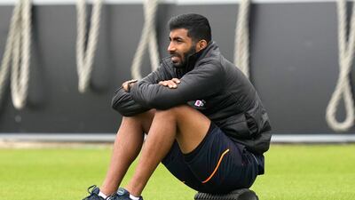 Jasprit Bumrah during training session in London. AP
