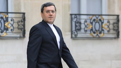 Hassan Ghashghavi, spokesman for the Iranian parliament’s National Security and Foreign Policy Committee, in Paris. AFP