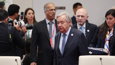 UN Secretary General Antonio Guterres is coming towards the end of his final term in office. AFP