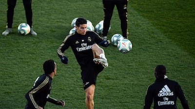 Real Madrid's James Rogriquez. AFP