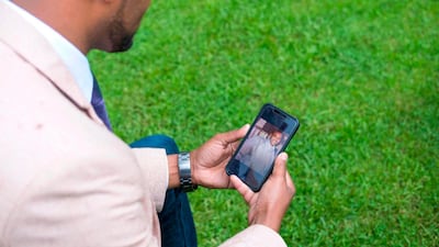 Ethiopian Edao Dawano who has been searching his father, an official of Oromo Liberation Front who was arrested by the government in 1992. AFP