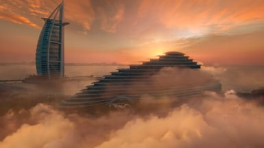 The Jumeriah Marsa Al Arab is located beside the Burj Al Arab and makes up the third part of the hotel group's nautical trilogy with the Jumeirah Beach Hotel. Photo: Jumeirah