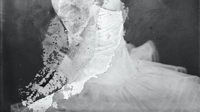 Portrait of Tamara Toumanova, ballet dancer by Armand (real name Armenak Azrouni) in Egypt, 1950-1960, digital conversion of a gelatin silver negative on glass and digital conversion. Armand Collection, courtesy of the Arab Image Foundation