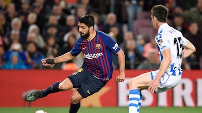 9. Luis Suarez (Barcelona). 20 goals, 40 points. Twice a former winner of the Golden Shoe, the Uruguayan seems content to play second-fiddle to Messi. His reward may yet be a second Treble. AFP